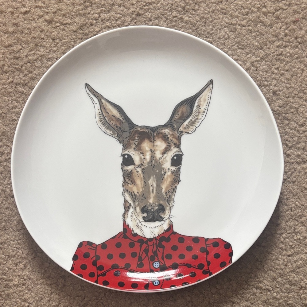 West Elm Deer Plate